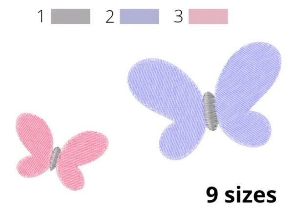 Butterfly Embroidery Design, 9 sizes, Butterflies Design, Butterflies Embroidery, Machine Embroidery Design, Butterflies Design