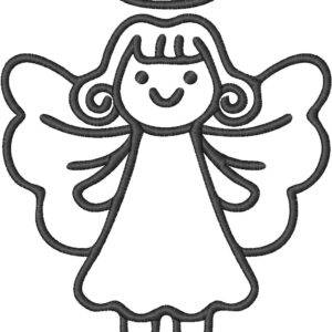 Angel Embroidery Design, 7 sizes, Angel Embroidery, Small Angel Embroidery,Machine Embroidery Design, Angel shapes Design,Instant