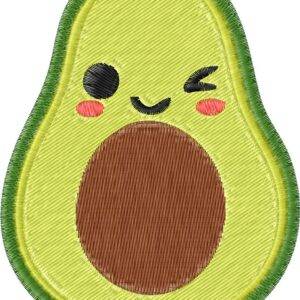 Avocado Embroidery Design, 3 sizes, Avocado Embroidery, Large Avocado Embroidery, Machine Embroidery Design, Avocado shapes Design, Instant