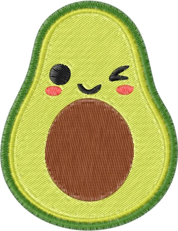Avocado Embroidery Design, 3 sizes, Avocado Embroidery, Large Avocado Embroidery, Machine Embroidery Design, Avocado shapes Design, Instant