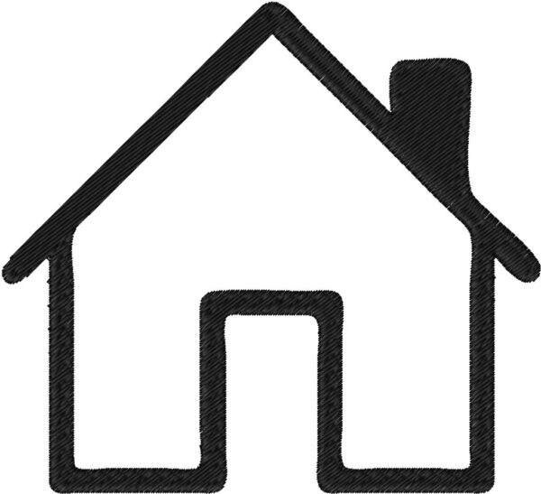 House logo Embroidery Design, 5 sizes, House Embroidery, House logo Embroidery,Machine Embroidery Design,House shapes Design,Instant