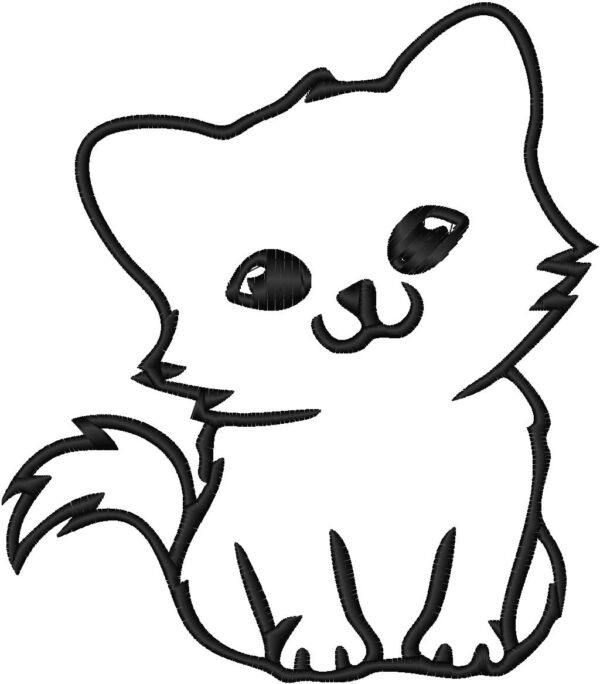 Kitten Embroidery Design, 7 sizes, Cat Embroidery, Kitten Embroidery,Machine Embroidery Design, Kitten shapes Design,Instant