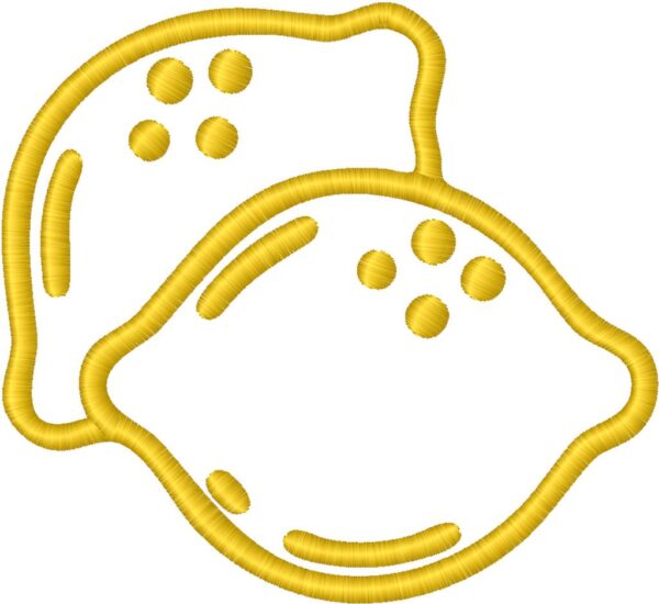 Lemon Embroidery Design, 7 sizes, Lemon Embroidery, Lemon Machine Embroidery Design, Kitten shapes Design,Instant