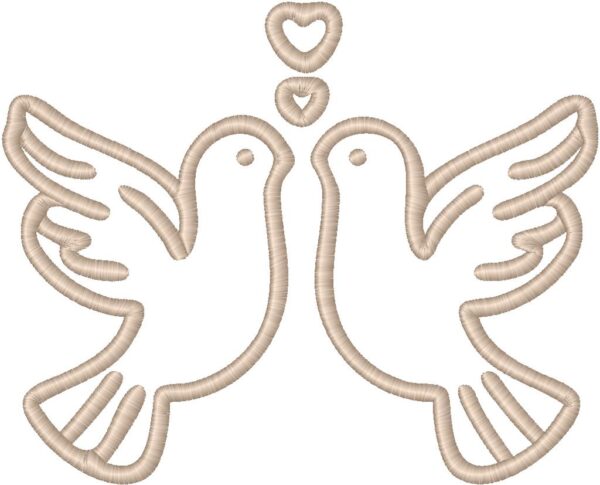 Dove Embroidery Design, 7 sizes, Machine Embroidery Design, Dove shapes Design,Instant