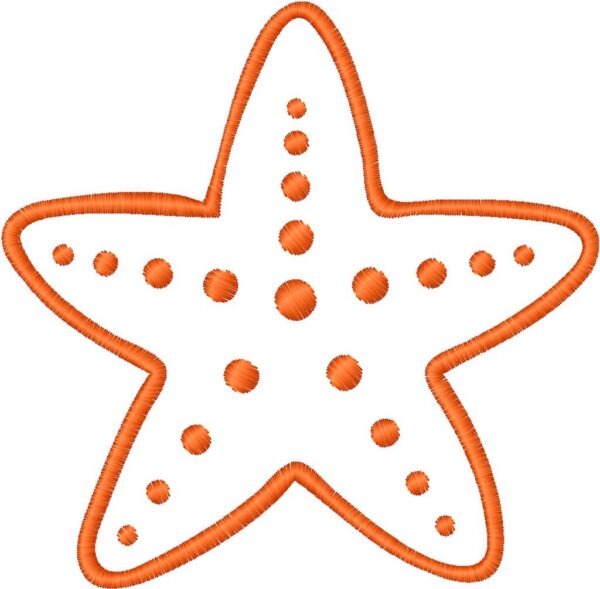 Starfish Embroidery Design, 7 sizes, Starfish Embroidery, Machine Embroidery Design, Starfish shapes Design,Instant