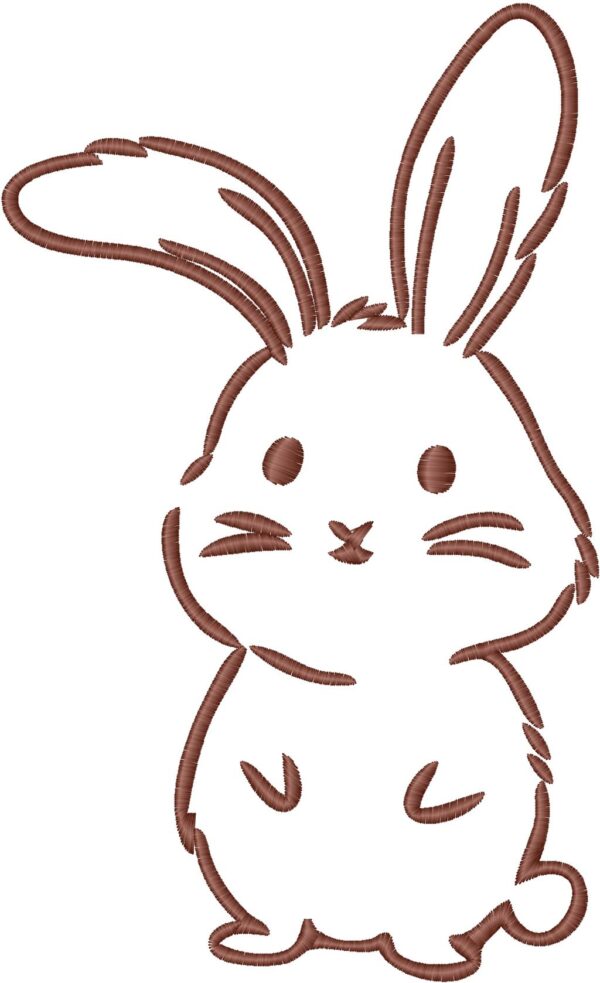 Bunny Embroidery Design, 7 sizes, Bunny Embroidery, Machine Embroidery Design, Rabit shapes Design,Instant