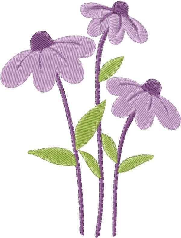 Flowers Embroidery Design, 7 sizes, Machine Embroidery Design, Flowers shapes Design, Instant