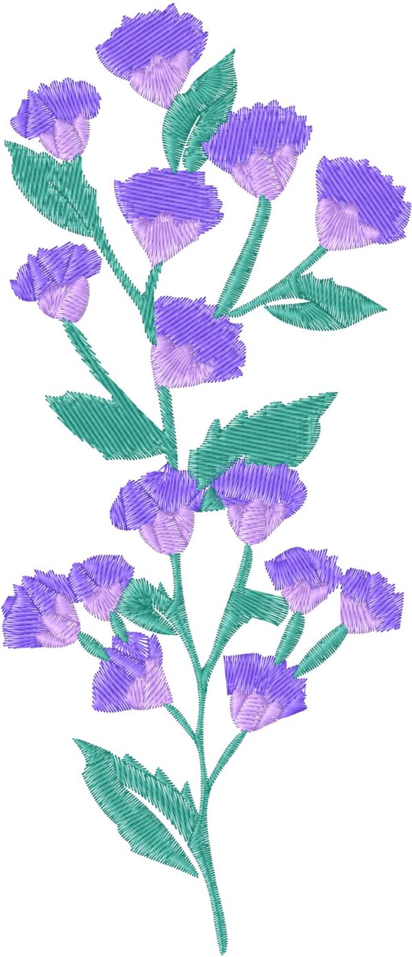 Flowers Embroidery Design, 7 sizes, Machine Embroidery Design, Flowers shapes Design, Instant