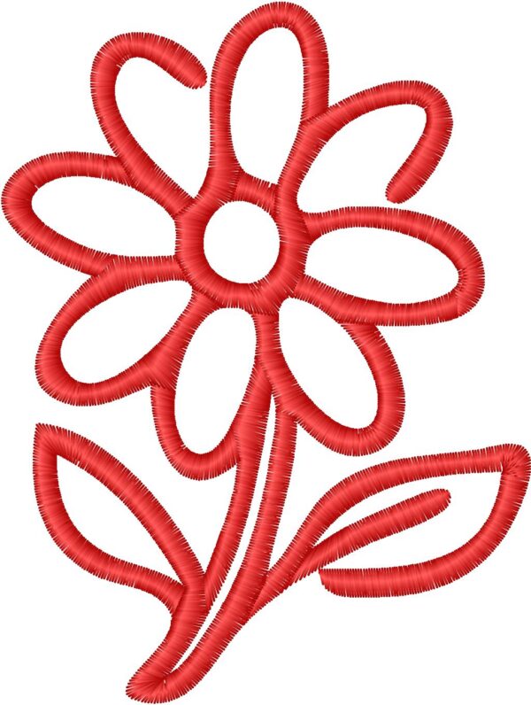 Flower Embroidery Design, 7 sizes, Machine Embroidery Design, Flower shapes Design,Instant