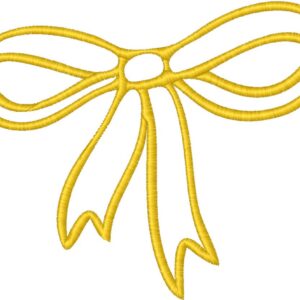 Bow Embroidery Design, 7 sizes, Machine Embroidery Design, Bow shapes Design, Instant
