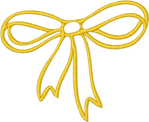 Bow Embroidery Design, 7 sizes, Machine Embroidery Design, Bow shapes Design, Instant