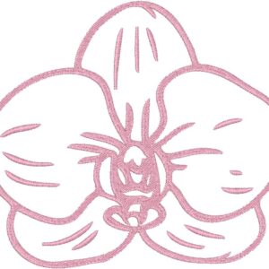 Orchid Design, 7 sizes, Machine Embroidery Design, Orchid shapes Design, Instant