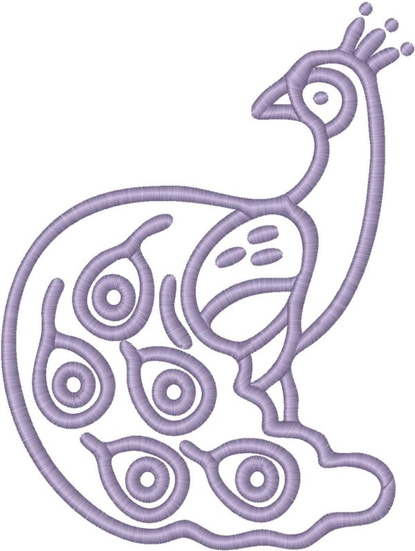 Peacock Embroidery Design, 7 sizes, Machine Embroidery Design, Peacock shapes Design, Instant