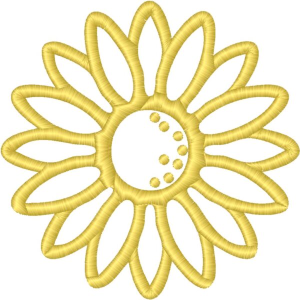 Sunflowers Embroidery Design, 7 sizes, Sunflower Embroidery, Machine Embroidery Design, Sunflower shapes Design,Instant