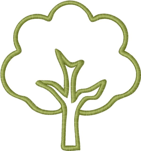 Tree Embroidery Design, 7 sizes, Tree Embroidery, Machine Embroidery Design, Tree shapes Design,Instant