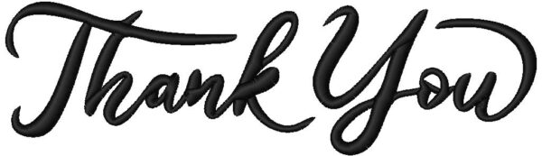 Thank You Embroidery Design, 7 sizes, Machine Embroidery Design, Thank You shapes Design, Instant