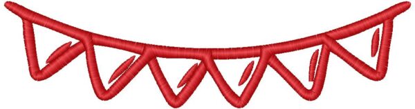 Flags Embroidery Design, 7 sizes, Machine Embroidery Design, Flags shapes Design, Instant