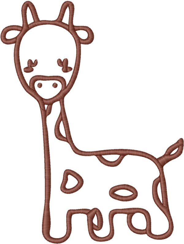 Giraffe Embroidery Design, 7 sizes, Giraffe Embroidery, Machine Embroidery Design, Giraffe shapes Design,Instant