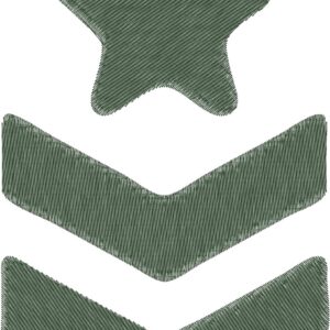 Army Rank Embroidery Design, 3 sizes, Machine Embroidery Design, Army Rank shapes Design, Instant