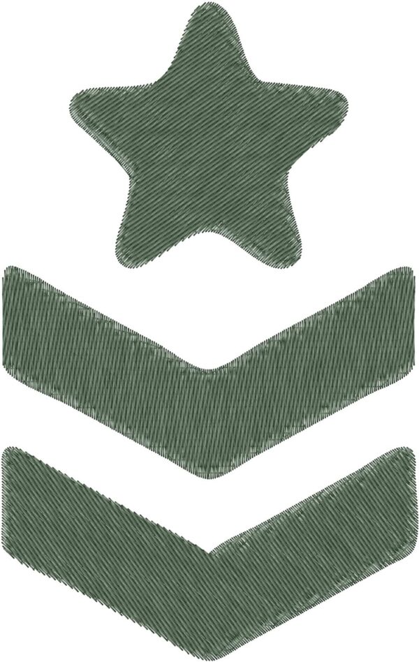 Army Rank Embroidery Design, 3 sizes, Machine Embroidery Design, Army Rank shapes Design, Instant