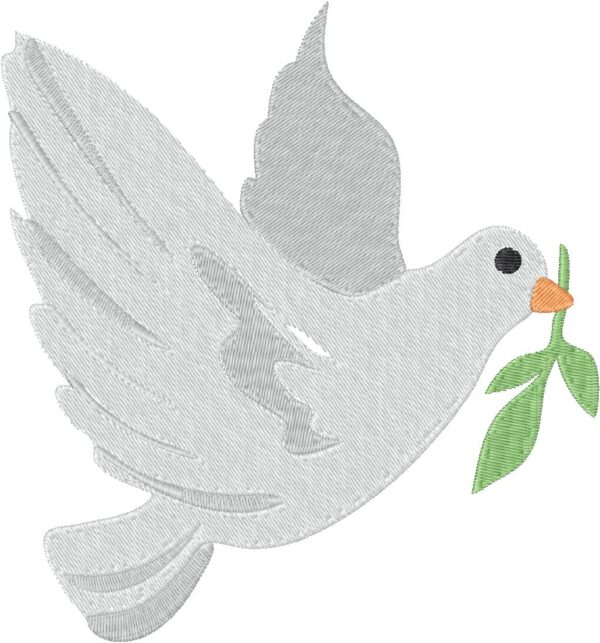 Dove Embroidery Design, 3 sizes, Machine Embroidery Design, Dove shapes Design, Instant