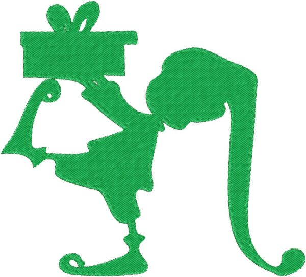 Elf Embroidery Design, 3 sizes, Machine Embroidery Design, Elf shapes Design, Instant
