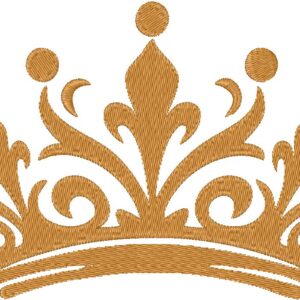 Crown Embroidery Design, 3 sizes, Machine Embroidery Design, Crown shapes Design, Instant