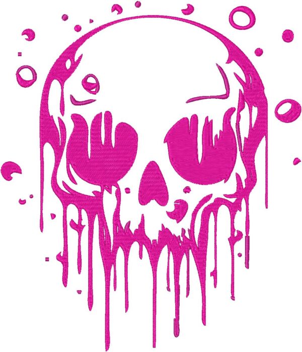 Skull Embroidery Design, 3 sizes, Machine Embroidery Design, Skull shapes Design, Instant