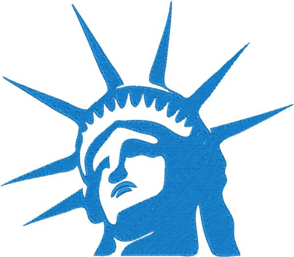 Statue of Liberty Embroidery Design, 3 sizes, Machine Embroidery Design, Statue of Liberty shapes Design, Instant