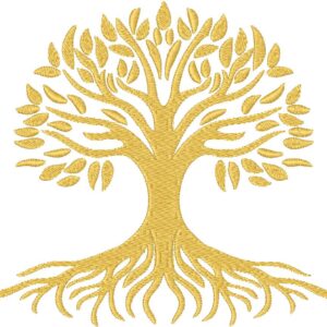 Tree Embroidery Design, 3 sizes, Machine Embroidery Design, Tree shapes Design, Instant