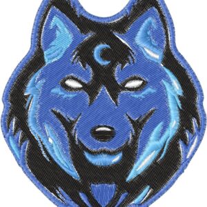 Wolf Embroidery Design, 3 sizes, Machine Embroidery Design, Wolf shapes Design, Instant