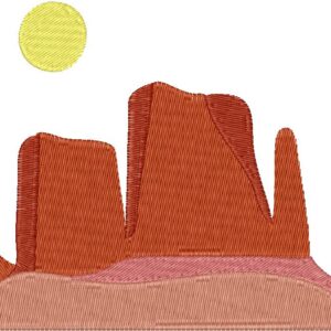 Arizona Design, 7 sizes, Machine Embroidery Design, Arizona shapes Design, Instant
