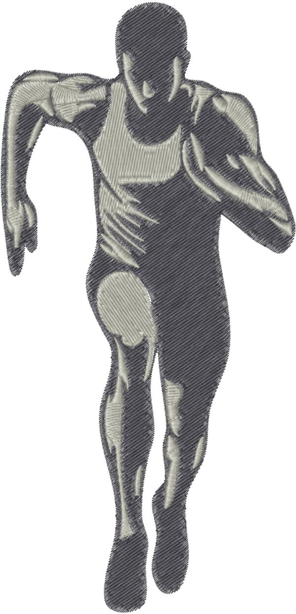 Athlete Design, 7 sizes, Machine Embroidery Design, Athlete shapes Design, Instant