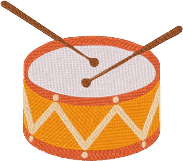Drum Design, 7 sizes, Machine Embroidery Design, Drum shapes Design, Instant
