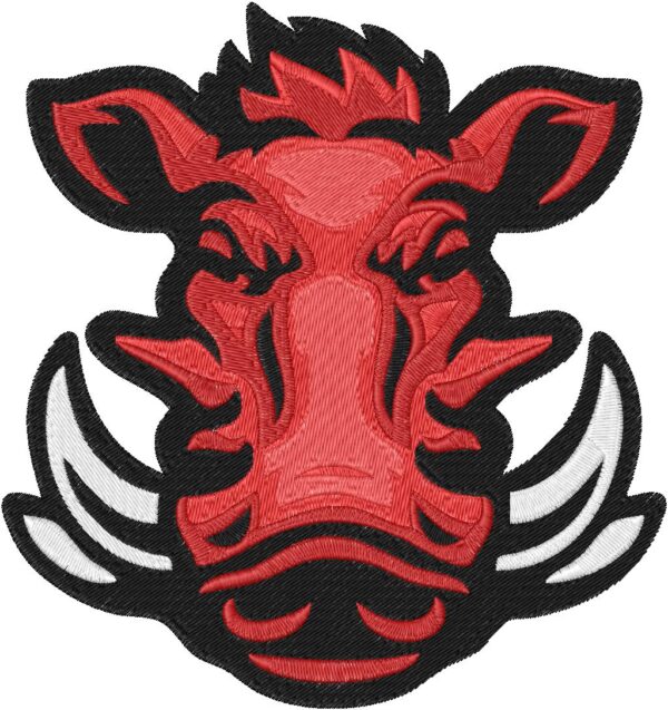 Wild Boar Embroidery Design, 7 sizes, Machine Embroidery Design, Wild Boar shapes Design, Instant