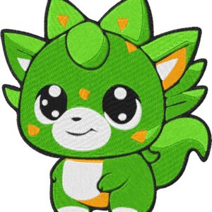 Baby Dragon Design, 7 sizes, Machine Embroidery Design, Baby Dragon shapes Design, Instant