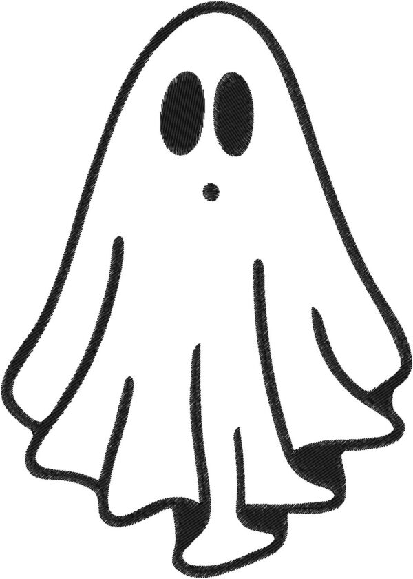 Ghost Design, 7 sizes, Machine Embroidery Design, Ghost shapes Design, Instant