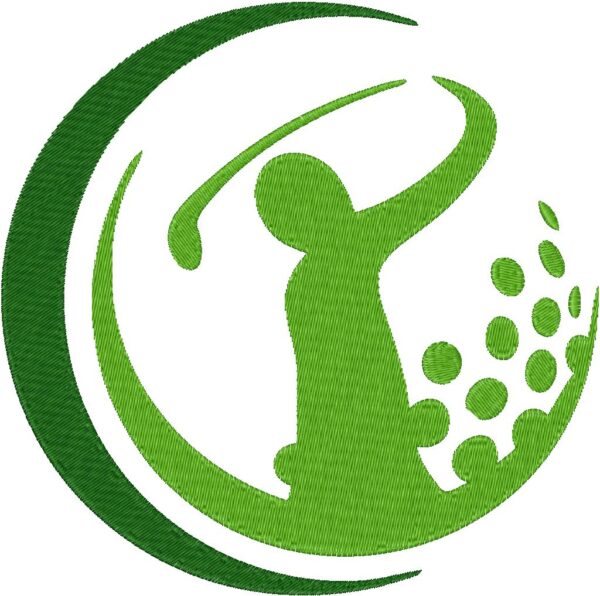 Golf Design, 7 sizes, Machine Embroidery Design, Golf shapes Design, Instant