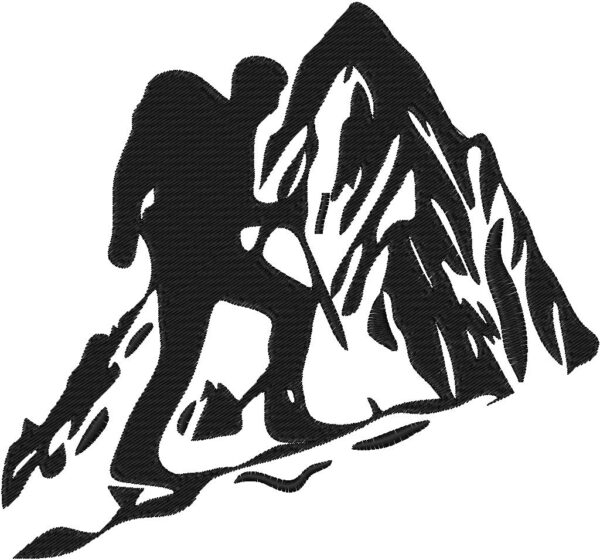 Climber Design, 7 sizes, Machine Embroidery Design, Climber shapes Design, Instant
