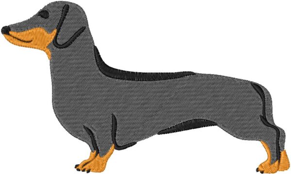 Dachshund Design, 7 sizes, Machine Embroidery Design, Dachshund shapes Design, Instant