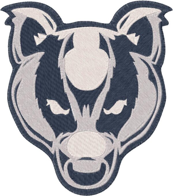 Badger Design, 7 sizes, Machine Embroidery Design, Badger shapes Design, Instant