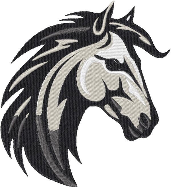 Horse Embroidery Design, 7 sizes, Machine Embroidery Design, Horse shapes Design, Instant