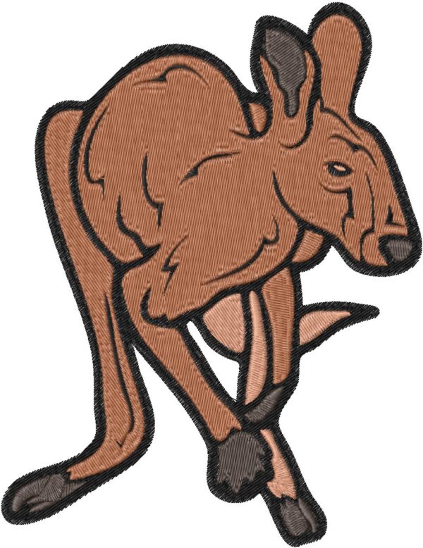Kangaroo Design, 7 sizes, Machine Embroidery Design, Kangaroo shapes Design, Instant