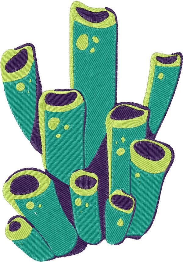 Coral Design, 7 sizes, Machine Embroidery Design, Coral shapes Design, Instant