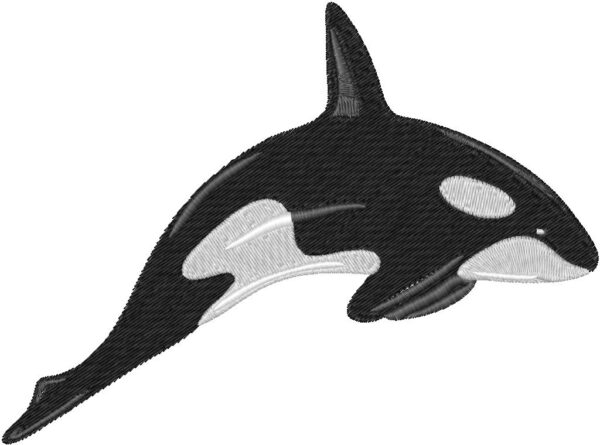 Killer Whale Design, 7 sizes, Machine Embroidery Design, Killer Whale shapes Design, Instant