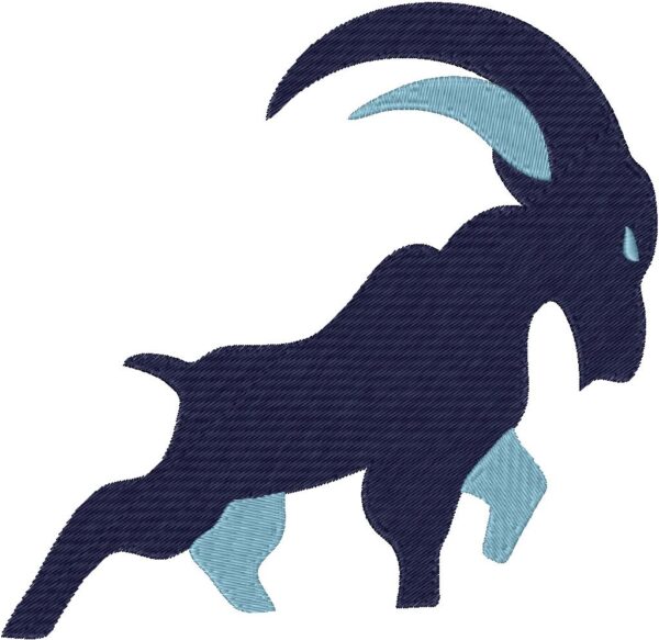 Capricorn Design, 7 sizes, Machine Embroidery Design, Capricorn shapes Design, Instant