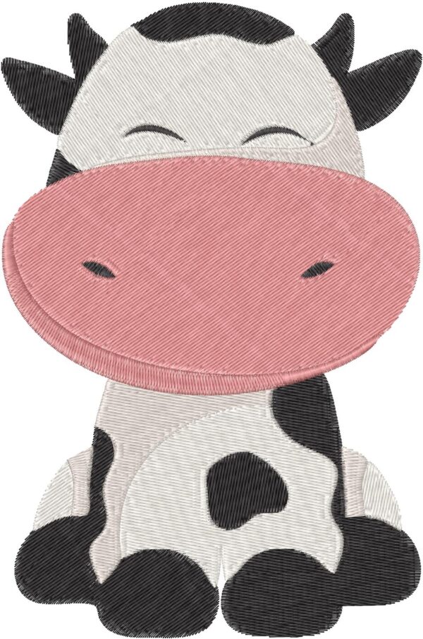 Baby Cow Design, 7 sizes, Machine Embroidery Design, Baby Cow shapes Design, Instant