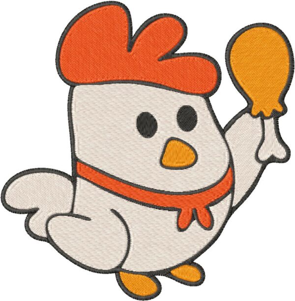 Chicken Embroidery Design, 7 sizes, Machine Embroidery Design, Chicken shapes Design, Instant