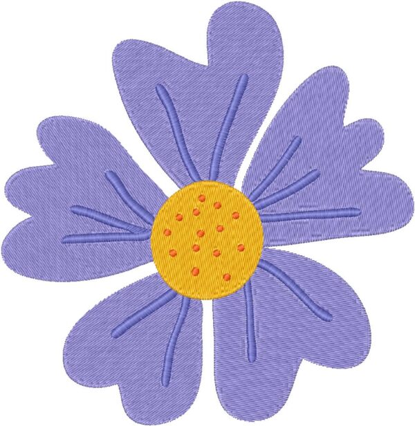 Flower Design, 7 sizes, Machine Embroidery Design, Flower shapes Design, Instant