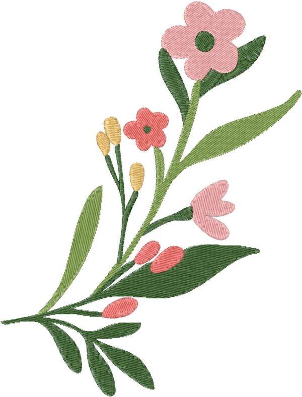 Flower Design, 7 sizes, Machine Embroidery Design, Flower shapes Design, Instant